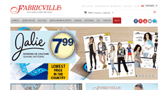 Desktop Screenshot of fabricville.com